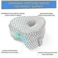 thumbnail image 4 of Heart Shaped Orthopedic Sleeping Pillow For Legs Wedge Cushion With Knee Support Sciatica Pads Body, 4 of 5