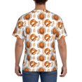 thumbnail image 3 of Bixox Men's Cute Squirrel Printed Short Sleeve Skinny Athletic T-Shirt, 3 of 6