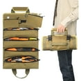 thumbnail image 1 of Kit d'Électricien, Type Rouleau, Sac d'Électricien, Sac de Rangement, Sac Suspendu, Kit de Matériel Monté sur Voiture-Khaki, 1 of 5