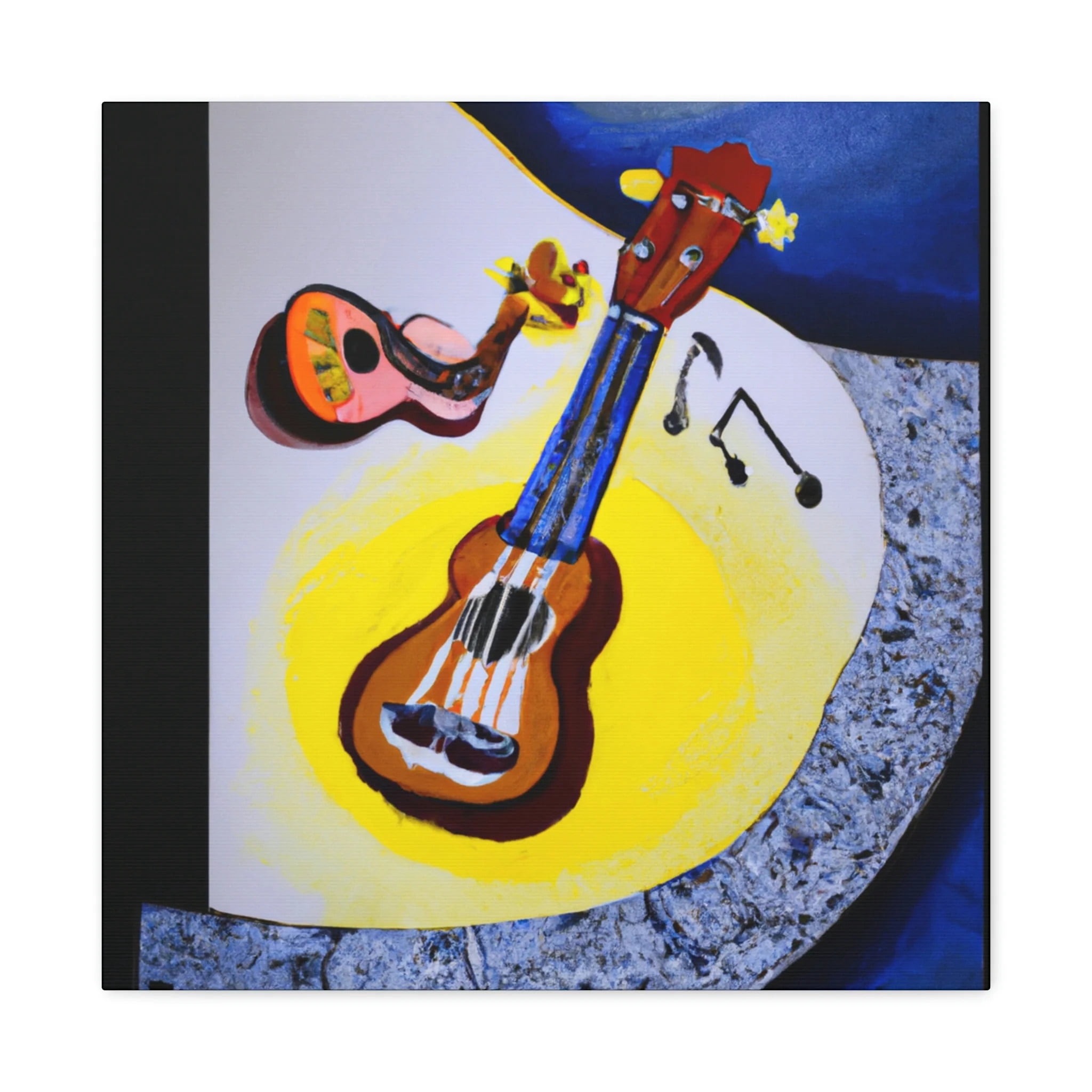 Ukelele Unfolds Surrealism - Canvas
