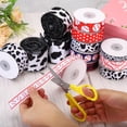 thumbnail image 3 of 10 Yards Ribbon for Gift Wrapping, 22mm Baseball Ribbons for Crafts Wedding Decoration Gifts, Red White Dots, 3 of 5