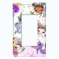 thumbnail image 5 of Metal Light Switch Plate Cover Fairytale Unicorn Fairy Castle FRY001, 5 of 13