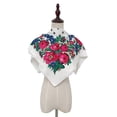 thumbnail image 3 of Scarfs for Women BWASD Casual Lightweight Soft Floral Embroidered Summer Sunscreen Scarf Retro Beach Shawl Wrap for Spring Outdoor Outfit, 3 of 4