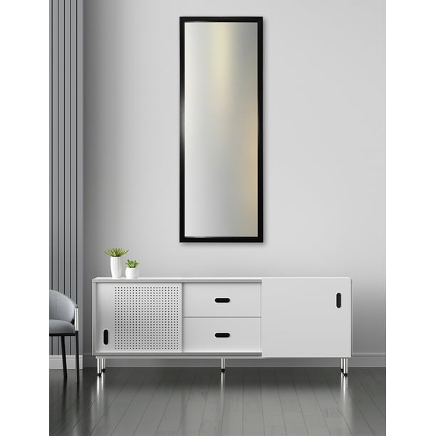 Espejo decorativo de cuerpo entero color negro mate Dii Frame Elegancia Nocturna