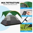 thumbnail image 5 of HOTEEL 8 Person Camping Tents with Rainfly, Tent for Camping with Storage Pockets, Waterproof Camp Tent with Mesh Windows, Family Camping Tent For Traveling Hiking, Green, 5 of 8