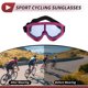 thumbnail image 3 of Gafas de montar para motocicleta Unique Bargains, gafas de ciclismo de lente azul y marco rosa rojo, 3 of 6