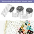 thumbnail image 2 of (100 X 4 cm, 3 Rollos) Azulejos De Mosaico De Espejo De Vidrio, Colores Mezclados, Mini Azulejos De Mosaico Cuadrados Azulejos De Mosaico De Espejo De Vidrio Hobby Creativo Para Discoteca Diy Craft Deco Rojo Verde Cocina, Decoración y Otros, 2 of 5