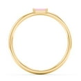 thumbnail image 3 of East-West Stackable Baguette Birthstone Ring - Pink Tourmaline (October), 3 of 5