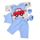 thumbnail image 1 of 5 piezas lindo bebé recién nacido muñeca de coche babero para 22-23 pulgadas Reborn Doll Accs, 1 of 9