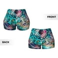 thumbnail image 5 of Lsque Watercolor Mandala Pattern High Waisted Biker Shorts for Women-Tummy Control Fitness Athletic Workout Running Yoga Gym Shorts,Moisture-Wicking-XX-Large, 5 of 9