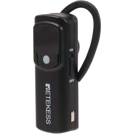 Retekess TT126 Wireless Tour Guide System Receiver, Communication Device, 150m, Universal for Left and Right Ears, Tour Guide Headset for School, Church, Factory (1 Pack)