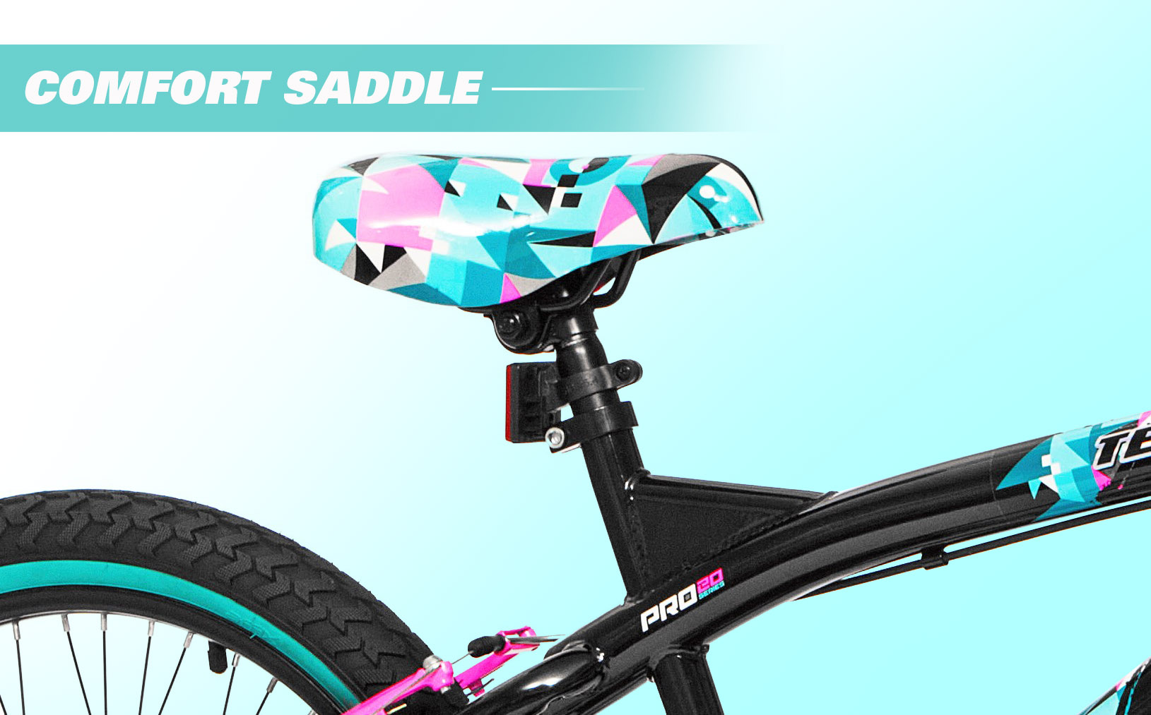 Kent 20" Tempest BMX Bicycle, Black/Aqua photo 6