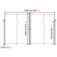 thumbnail image 4 of vidaXL Retractable Side Awning Anthracite 200x1000 cm, 4 of 5