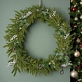 thumbnail image 6 of Artificial Christmas Garland Faux Spruce Evergreen Garland With LED Lights Red Ornaments And Stars Lighted Perfect For Christmas Indoor Outdoor Decoration, 6 of 7