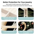 thumbnail image 3 of Swan Travel Portable Square Decorative Box Jewelry Stand: All-in-One Earring Holder, Ring Keeper, Necklace & Bracelet Organizer - Storage Box for Girls and Women, 3 of 6