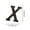 X, variant on CheAAlet Alloy Wrought Iron House Numbers & Letters - Decorative DIY for Address, Names, & Personalized Signs - 26 Alphabet Set with Screws