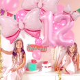 thumbnail image 3 of Decoración de cumpleaños para niñas Wclliuchi, 12 cumpleaños, color rosa, 3 of 7