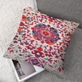 thumbnail image 7 of BANET Pink Antique Persian Throw Pillow Cover  Decorative Vintage Throw Pillowcases Cushion Case for Home Decor Living Room Bed Couch Sofa Car Outdoor 18x18in, 7 of 7