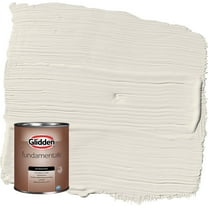 Glidden Fundamentals Hourglass / Off-White Flat Exterior Paint, 1 Quart