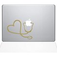thumbnail image 1 of The Decal Guru Heart Doctor Decal Vinyl Sticker, 13" MacBook Pro (2016 & Newer Models), Gold (1417-MAC-13X-G), 1 of 1