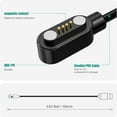 thumbnail image 2 of XiHAMA Compatible with OVV Kids Smart Watch Charger, Magnetic USB Replacement Charging, 2 of 5