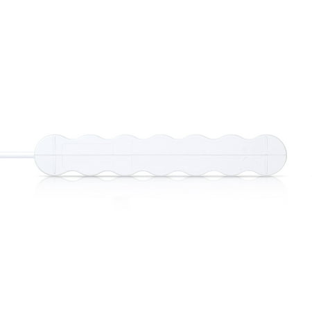 360 Electrical - PowerCurve 5-Outlet/2-USB Surge Protector Strip - White