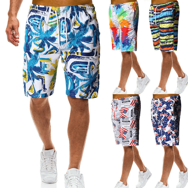 FOCUSNORM Men Swim Shorts Swimwear Swimming Trunks Underwear Running