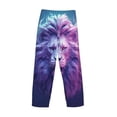 thumbnail image 3 of Fotbe Cool Lion Head Men's Pajama Pants,Sleepwear Pants,Pj Bottoms Drawstring And Pockets-Small, 3 of 7