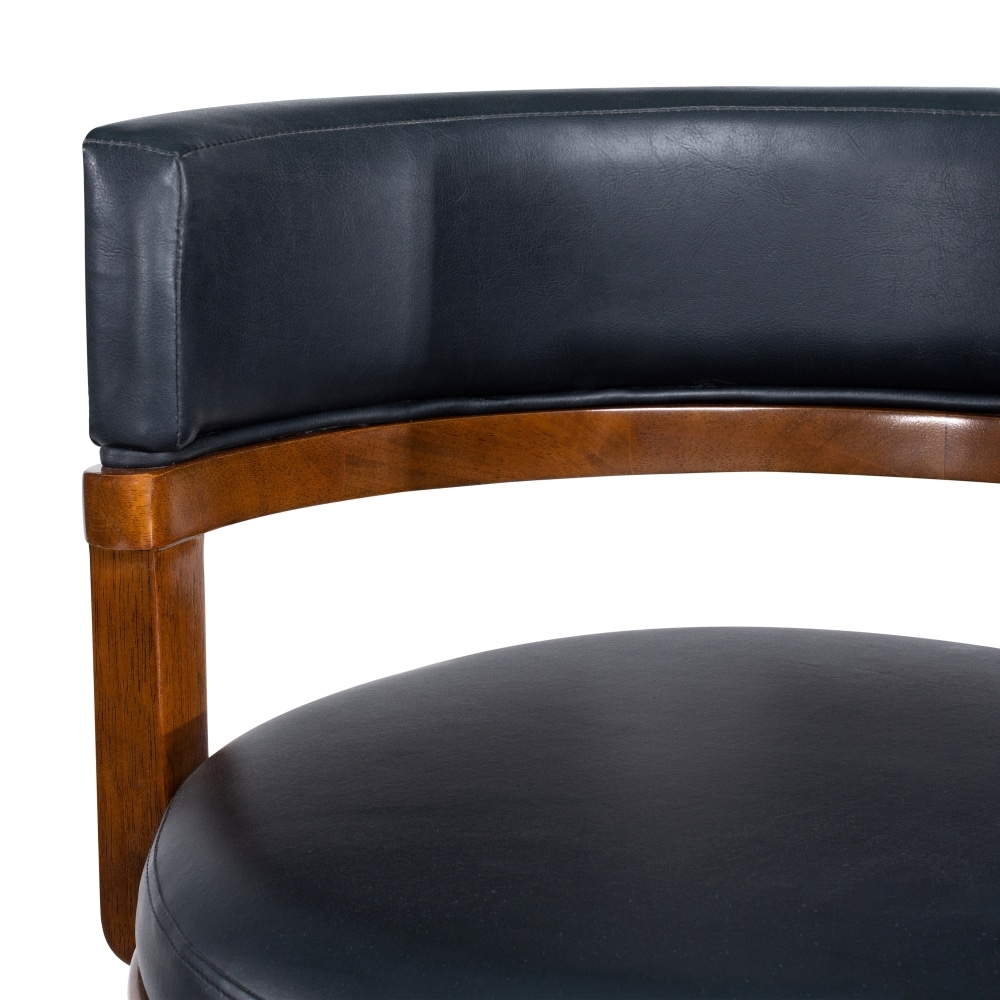 Boraam Balen Swivel Wood Bar Stool -Cappuccino Finish