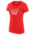 thumbnail image 2 of Women's G-III 4Her by Carl Banks  Red San Francisco 49ers Team Graphic Fitted T-Shirt, 2 of 3