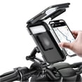 thumbnail image 2 of Bike Phone Holder - Phone Holder for Scooter - Waterproof Motorcycle Phone Mount Holder Handlebar Touch-screen Bike Cell Phone Holder, Anti-shake Scooter Phone Clip Black, 2 of 4