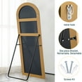 thumbnail image 4 of Arch Floor Mirror, 59" x 20", Gold, 4 of 5