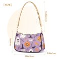 thumbnail image 3 of FORMRS Womens Shoulder Bag with Chain Strap Clutch Purse Cute Tote Handbag, Purple Cute Halloween, 3 of 7