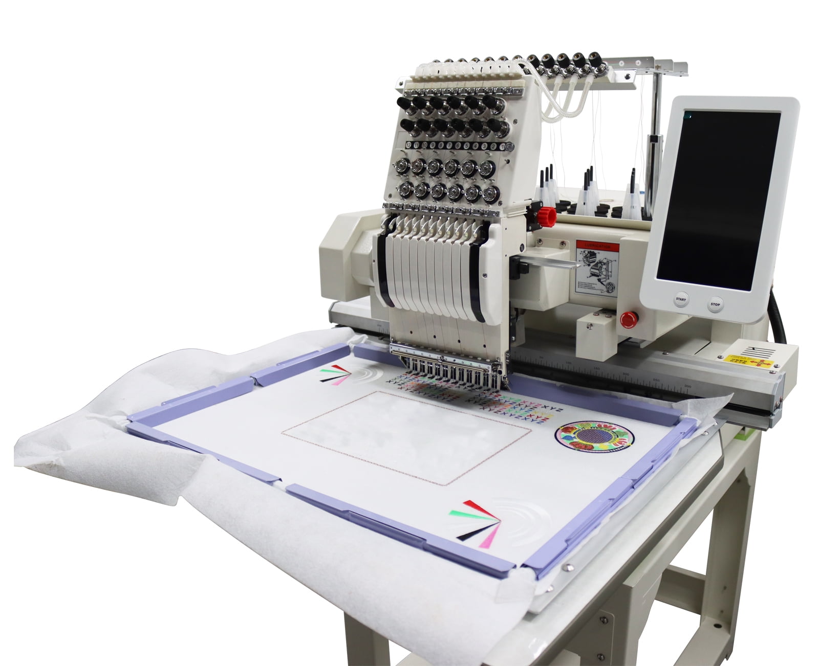 12 Needles Embroidery Machine Single Head Automatic Commercial Home Computer Control 110V