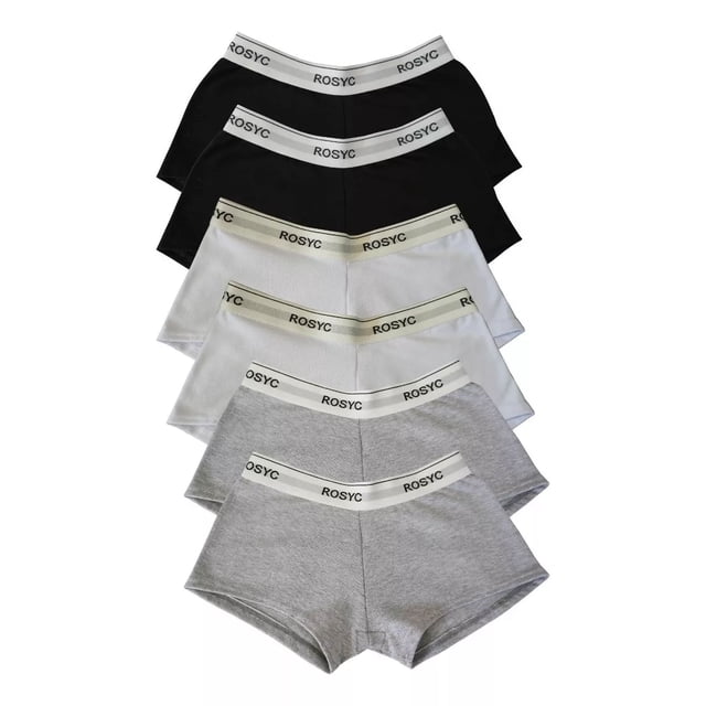 Boxer Mujer Algodon 6 Pack Extra Suave Cómodo Marca Rosyc