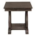 thumbnail image 3 of Pemberly Row Wood End Table with Lower Shelf in Distressed Dark Oak, 3 of 5