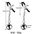 thumbnail image 5 of Pinzas de metal para labios, pinzas para pezones, pesas colgantes, juguetes sexuales masculinos, accesorios de bondage, pinzas para masaje de pezones BDSM para mujeres, 5 of 5