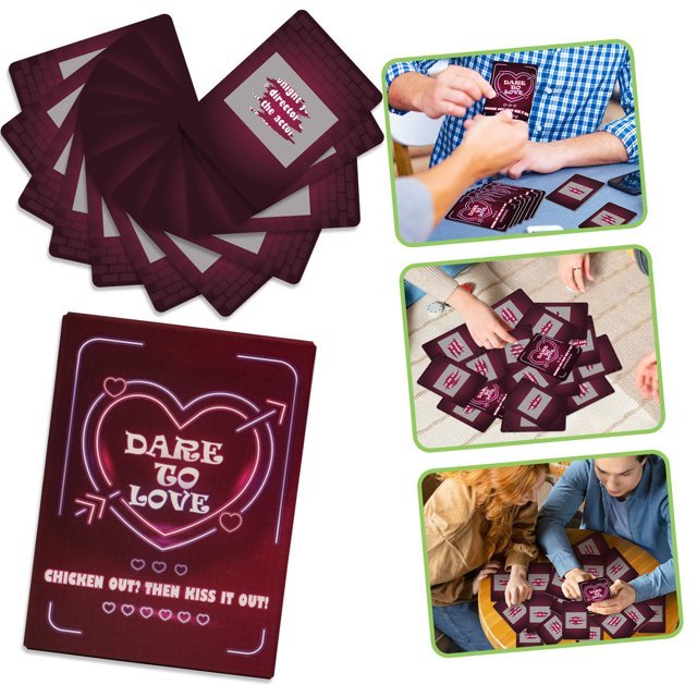 RKSTN Playing Cards 46 Couple Interactive Scratch Game Cards Creatives Commemorative Day Gifts Decompression Scratch Cards Christmas Gifts