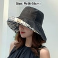 thumbnail image 2 of Sombrero de pesca de doble cara para mujer, gorro protector solar de verano para exteriores, 56-58cm de circunferencia, 2 of 5