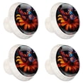 thumbnail image 2 of HemaKayy 4 Pack 1.37" Decorative Cabinet Knobs - Premium ABS Cabochon Glass Drawer Closet Pulls | Durable & Stylish Home Kitchen Furniture Decor | Butterfly, 2 of 8