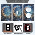 thumbnail image 3 of Yayeee Blank Wall Plate Cover 1-Gang 4.5"x2.7" Home Unused Decorative Outlet, Crystal Moon, 3 of 7