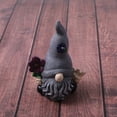 thumbnail image 5 of Garden Gnome Statue Outdoor Decor Large Flocked Resin Gnome Figurine with Solar Light Holding Lantern Welcome Sign Garden Yard Decorations Dwarf Sculpture for Outside Patio Porch Lawn Decor, 5 of 5