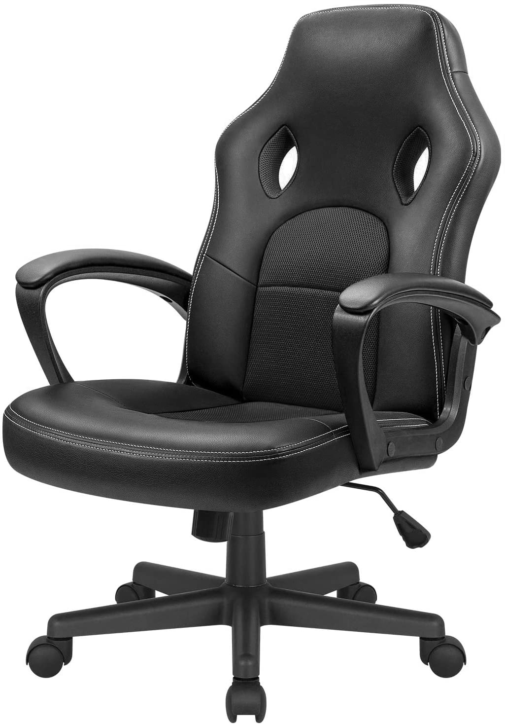 Lacoo Faux Leather Computer Gaming Chair Office Desk Chair with Lumbar ...