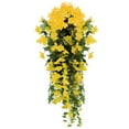 thumbnail image 2 of Kumdkd Artificial Violet Wisteria Hanging Flowers – Silk Fabric & Plastic Faux Wall Decor for Home/Garden (33.5*11.8in, Indoor/Outdoor, Yellow), 2 of 3