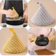 thumbnail image 5 of 2 piezas de cubierta de agarre para olla de cocina, soporte para manija de olla anti-caliente, mango de olla con aislamiento térmico de algodón con forro japonés, cubiertas triangulares para sart, 5 of 5
