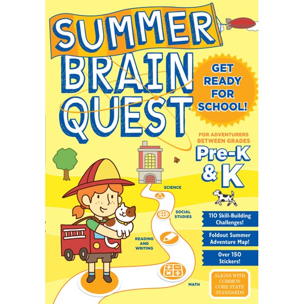 Summer Brain Quest Between Grades Pre K K Paperback Walmart Com