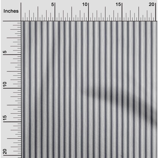 oneOone Cotton Flex Light Gray Fabric Stripe Block Fabric For Sewing Printed Craft Fabric By The Yard 40 Inch Wide