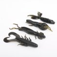 thumbnail image 4 of 4pcs Soft Fish Bionic Baits Silicone Maggot Shrimp Fish Baits Lures 4 Colors, 4 of 9