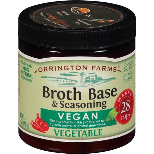 Orrington Farms Vegan Vegetable Broth Base & Seasoning, 6 oz, (Pack of 6)