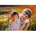 thumbnail image 2 of Romanov, Roman 32x24 Black Ornate Wood Framed with Double Matting Museum Art Print Titled - Children, 2 of 4
